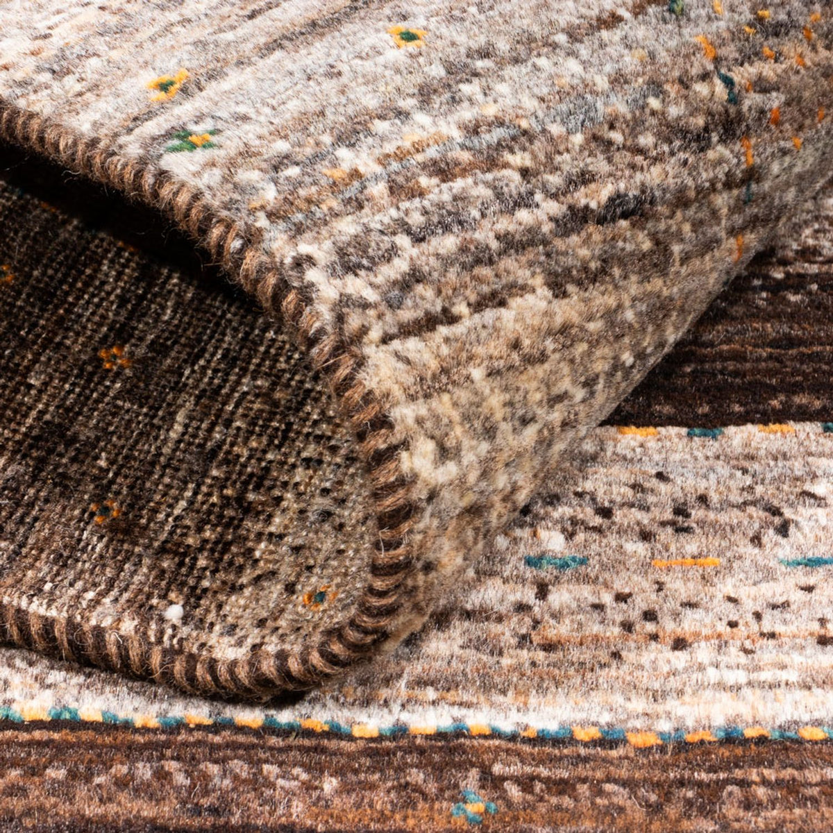 Tappeto Gabbeh - Loribaft Persero - 122 x 84 cm - grigio