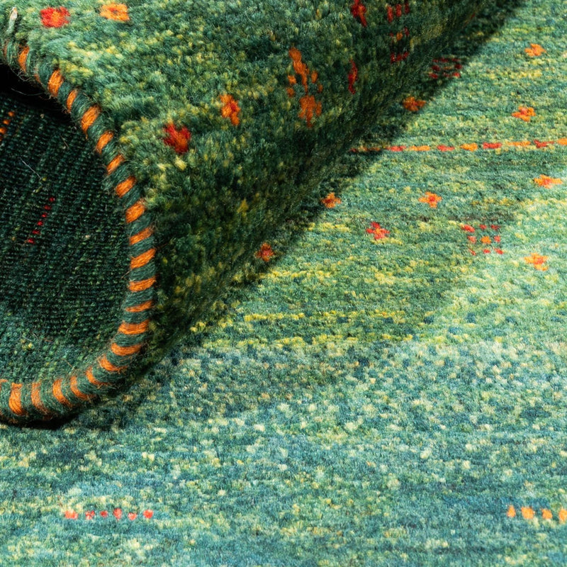 Tappeto Gabbeh - Loribaft Persero - 110 x 82 cm - verde