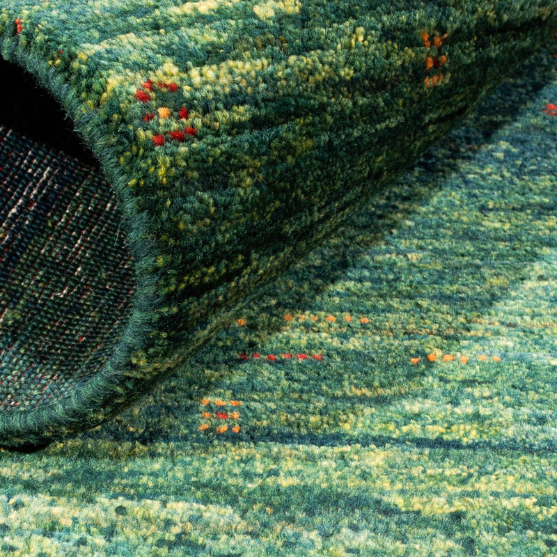 Tappeto Gabbeh - Loribaft Persero - 110 x 81 cm - verde