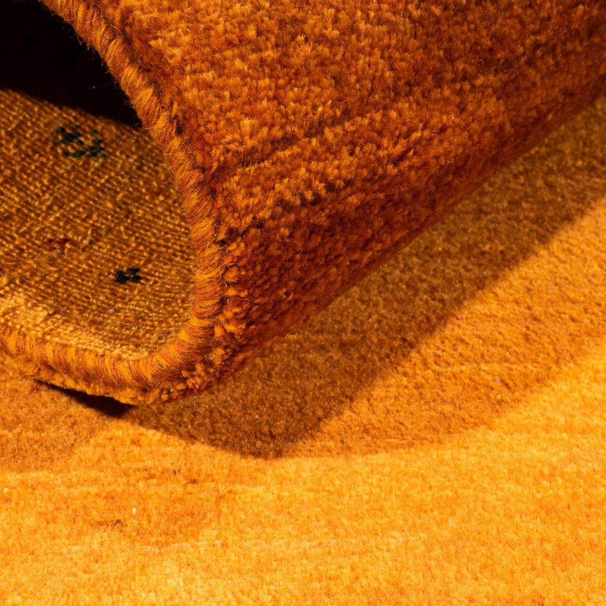 Tappeto Gabbeh - Loribaft Persero - 101 x 80 cm - oro