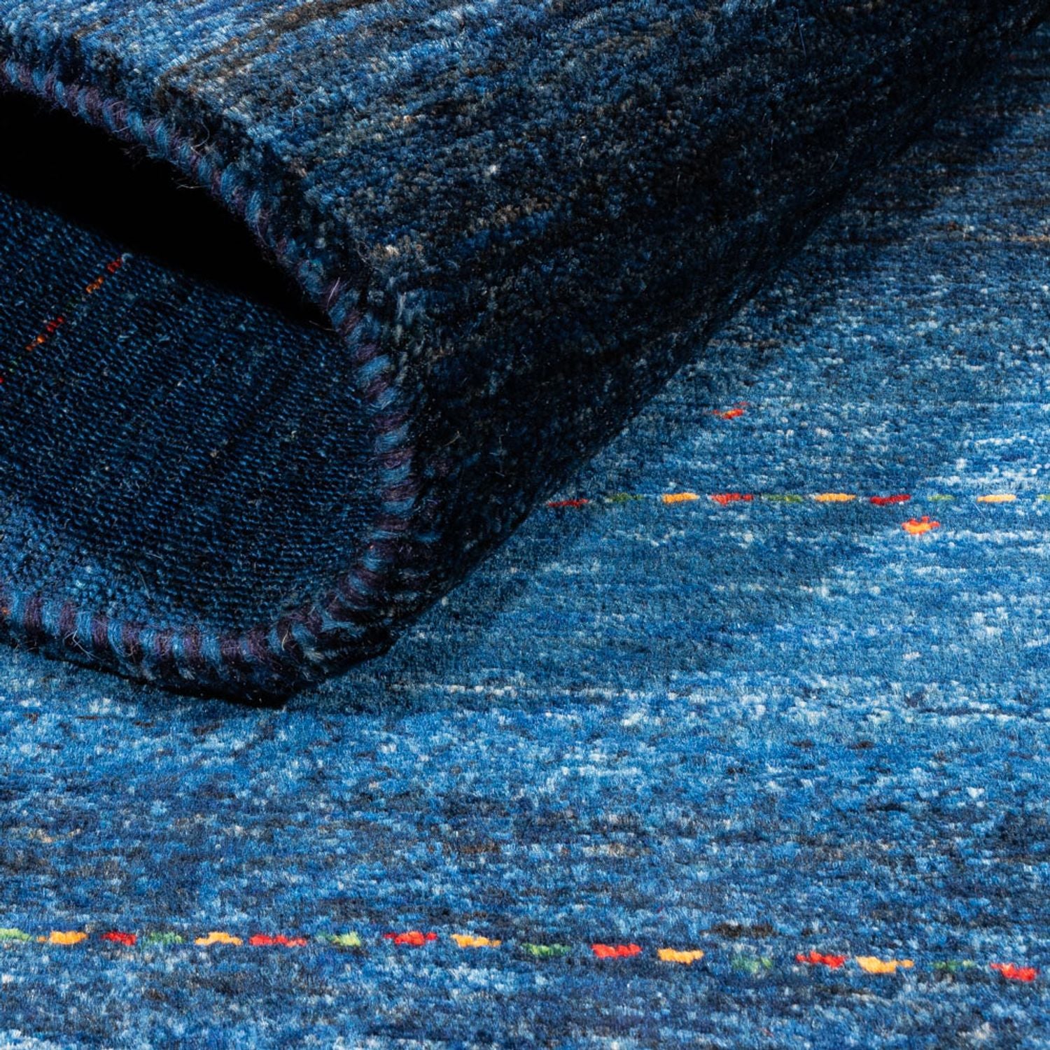 Tappeto Gabbeh - Loribaft Persero - 132 x 83 cm - blu