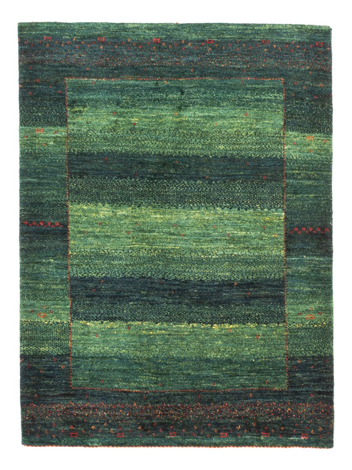 Tappeto Gabbeh - Loribaft Persero - 110 x 86 cm - verde