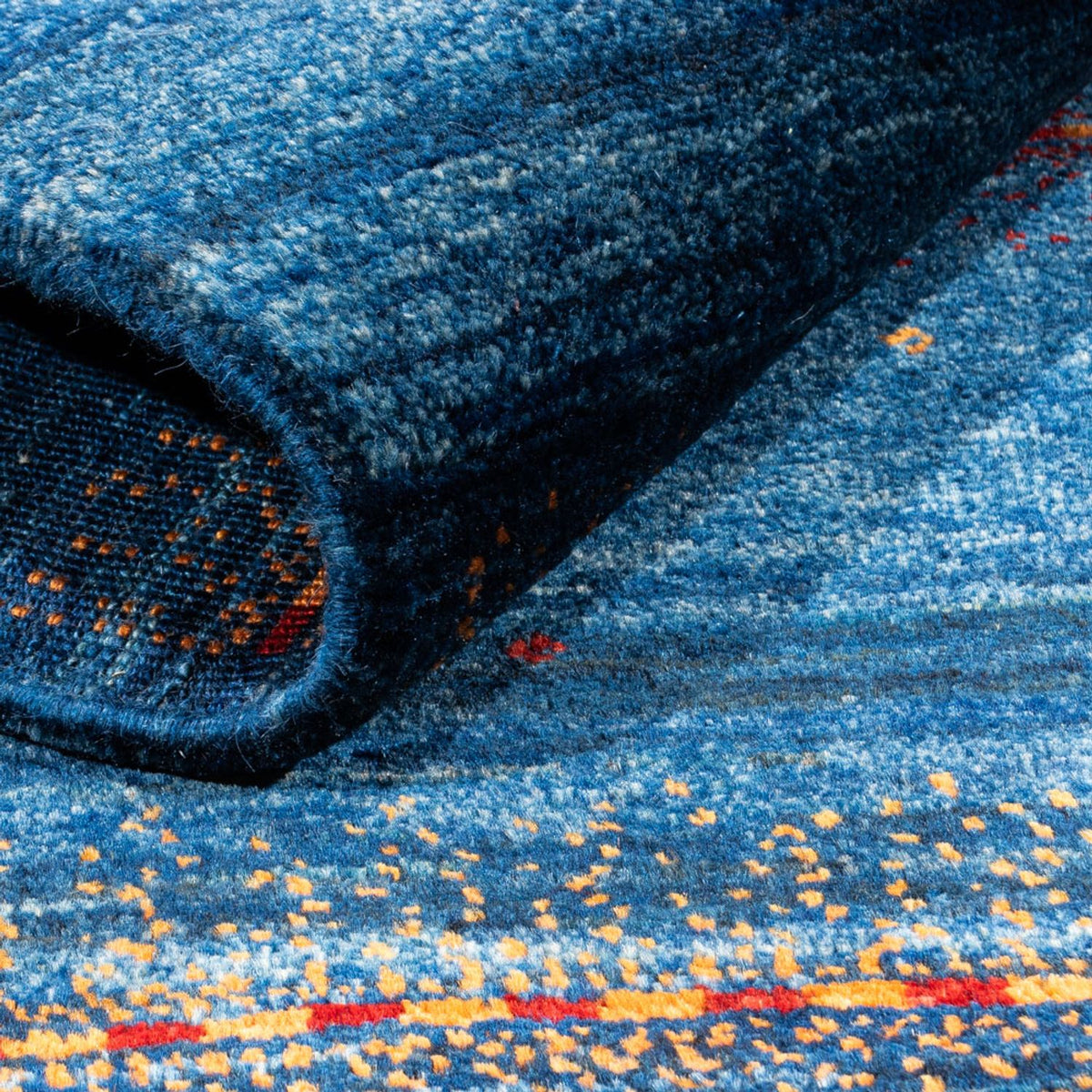 Tappeto Gabbeh - Loribaft Persero - 136 x 85 cm - blu