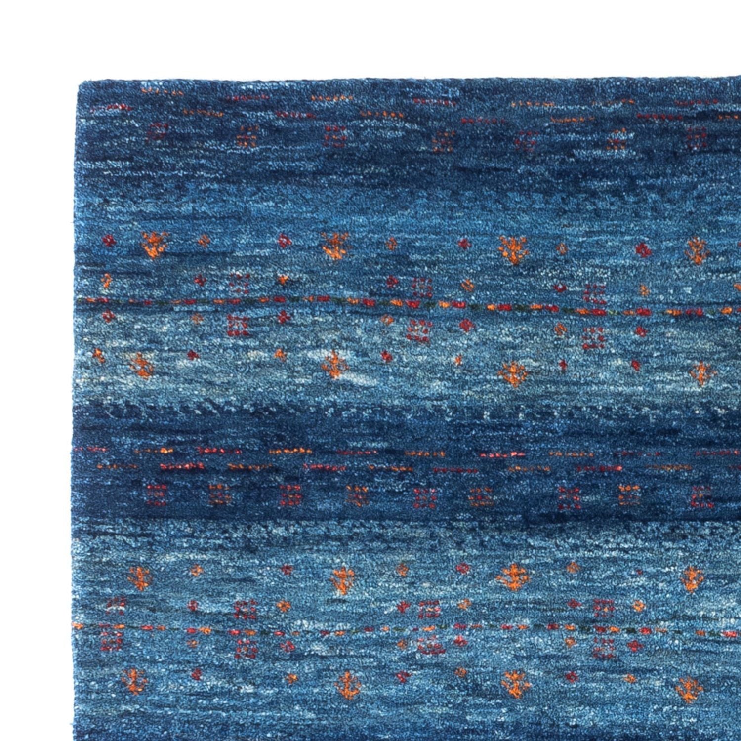 Tappeto Gabbeh - Loribaft Persero - 112 x 100 cm - blu