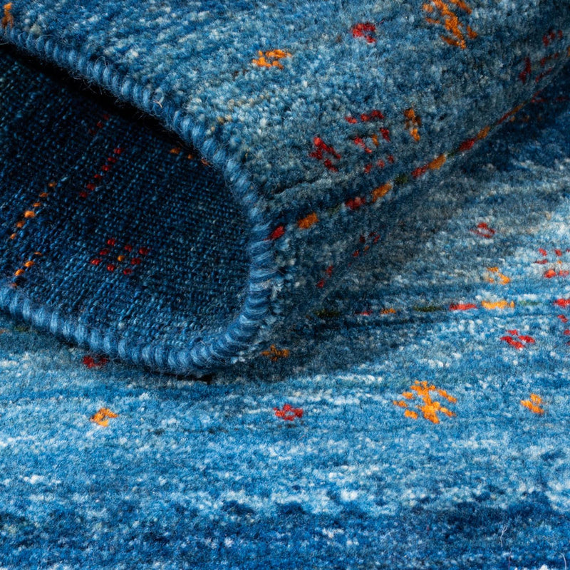 Tappeto Gabbeh - Loribaft Persero - 112 x 100 cm - blu