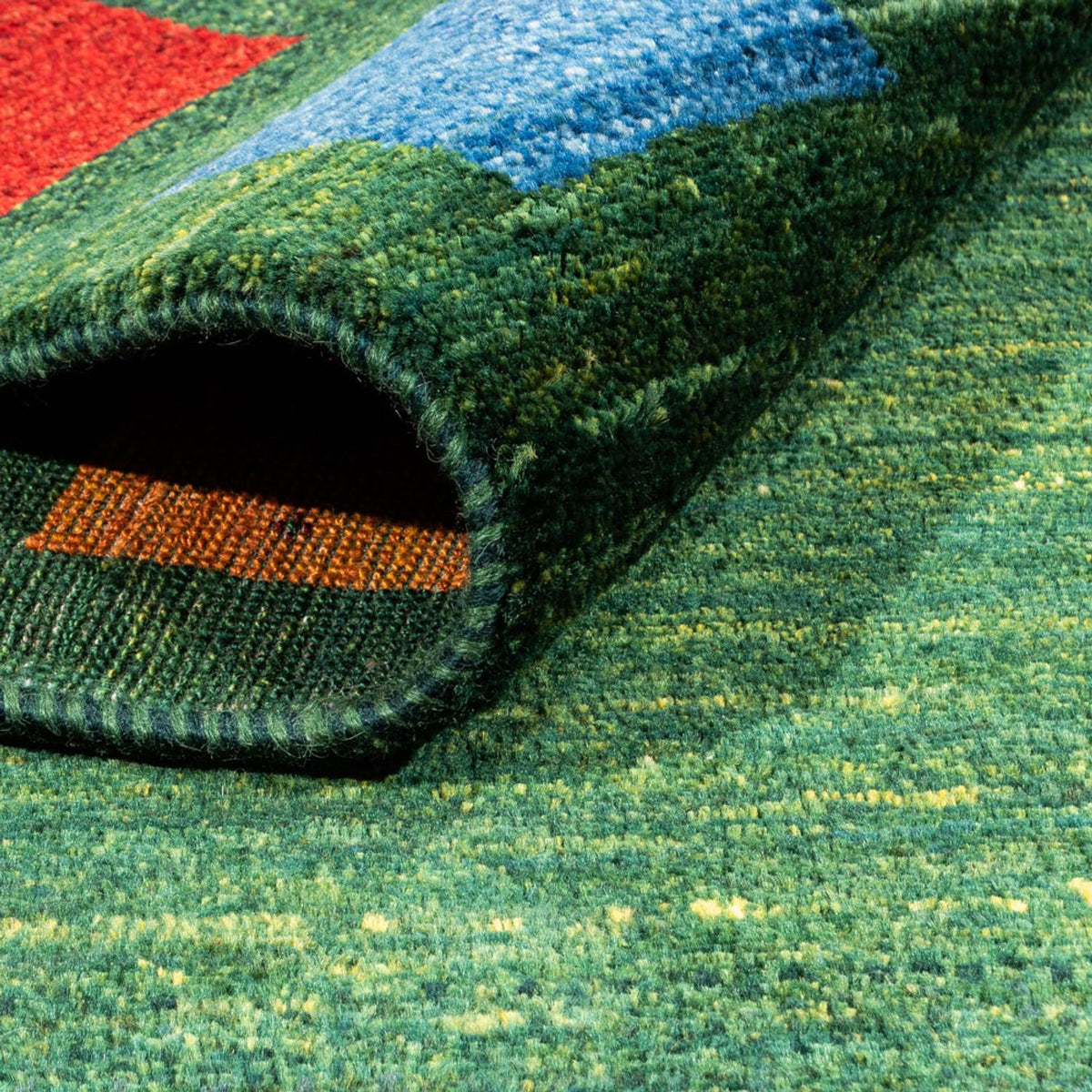 Tappeto Gabbeh - Loribaft Persero - 246 x 176 cm - verde