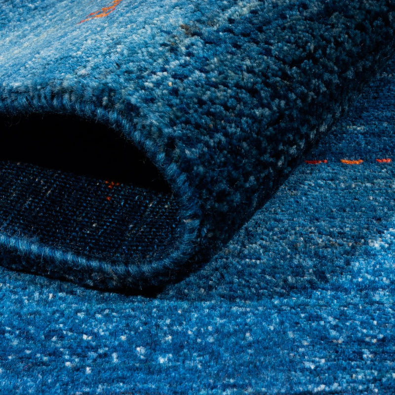Tappeto Gabbeh - Loribaft Persero - 181 x 128 cm - blu