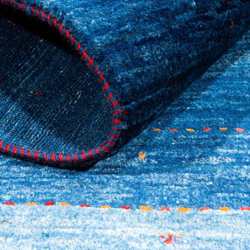 Tappeto Gabbeh - Loribaft Persero - 145 x 101 cm - blu