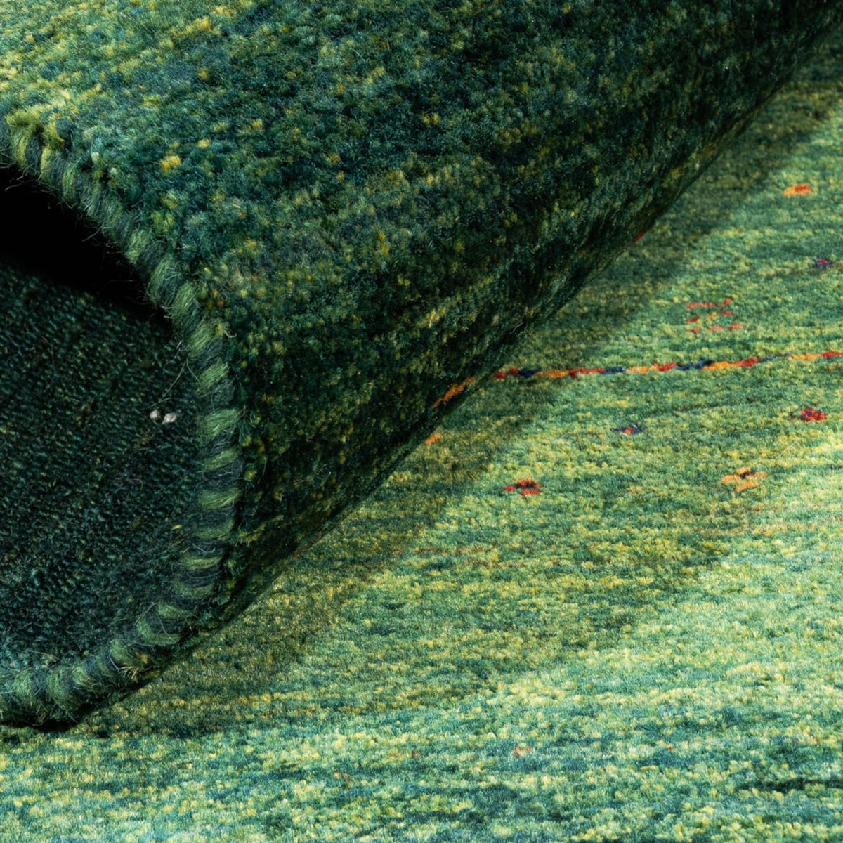 Tappeto Gabbeh - Loribaft Persero - 125 x 81 cm - verde