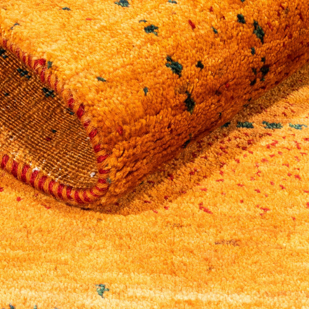 Tappeto Gabbeh - Loribaft Persero - 98 x 81 cm - oro