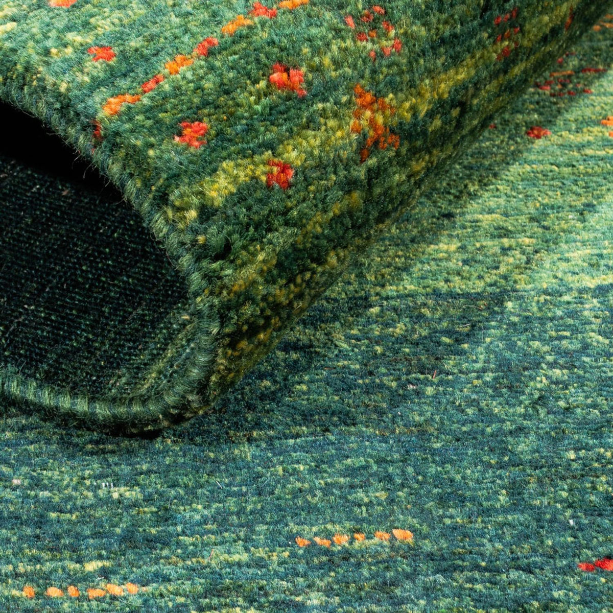 Tappeto Gabbeh - Loribaft Persero - 130 x 85 cm - verde