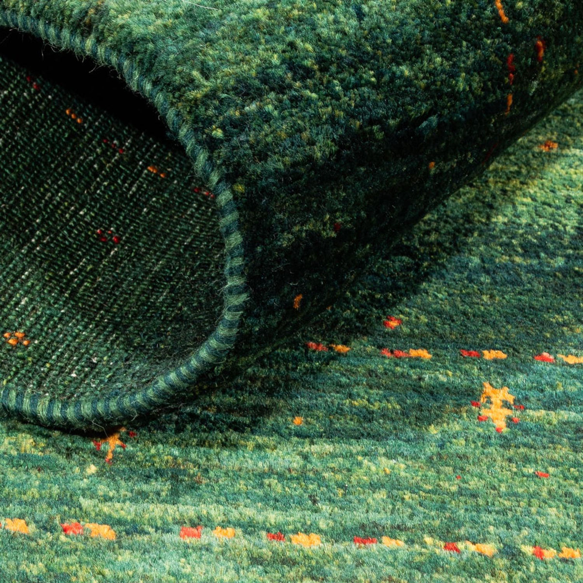 Tappeto Gabbeh - Loribaft Persero - 119 x 86 cm - verde