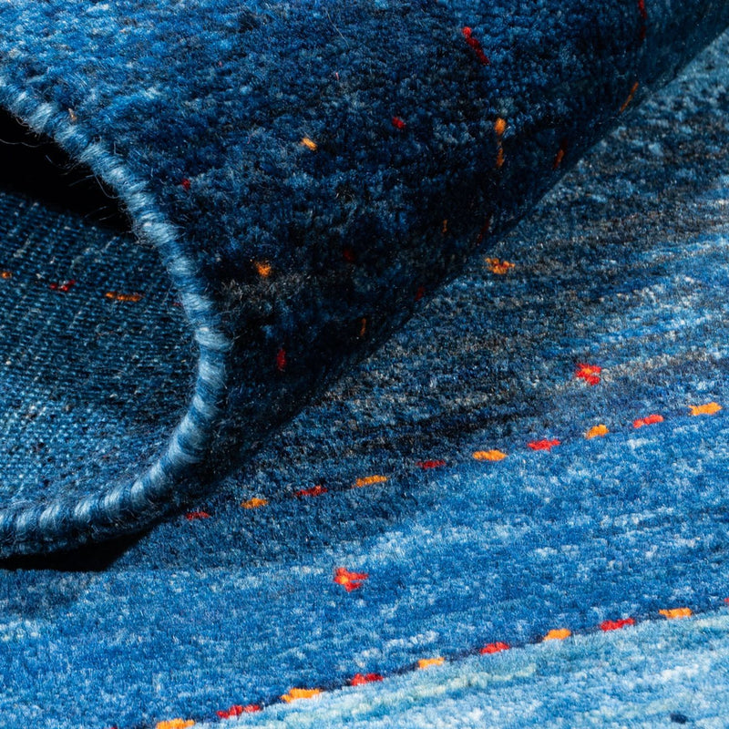 Tappeto Gabbeh - Loribaft Persero - 135 x 93 cm - blu