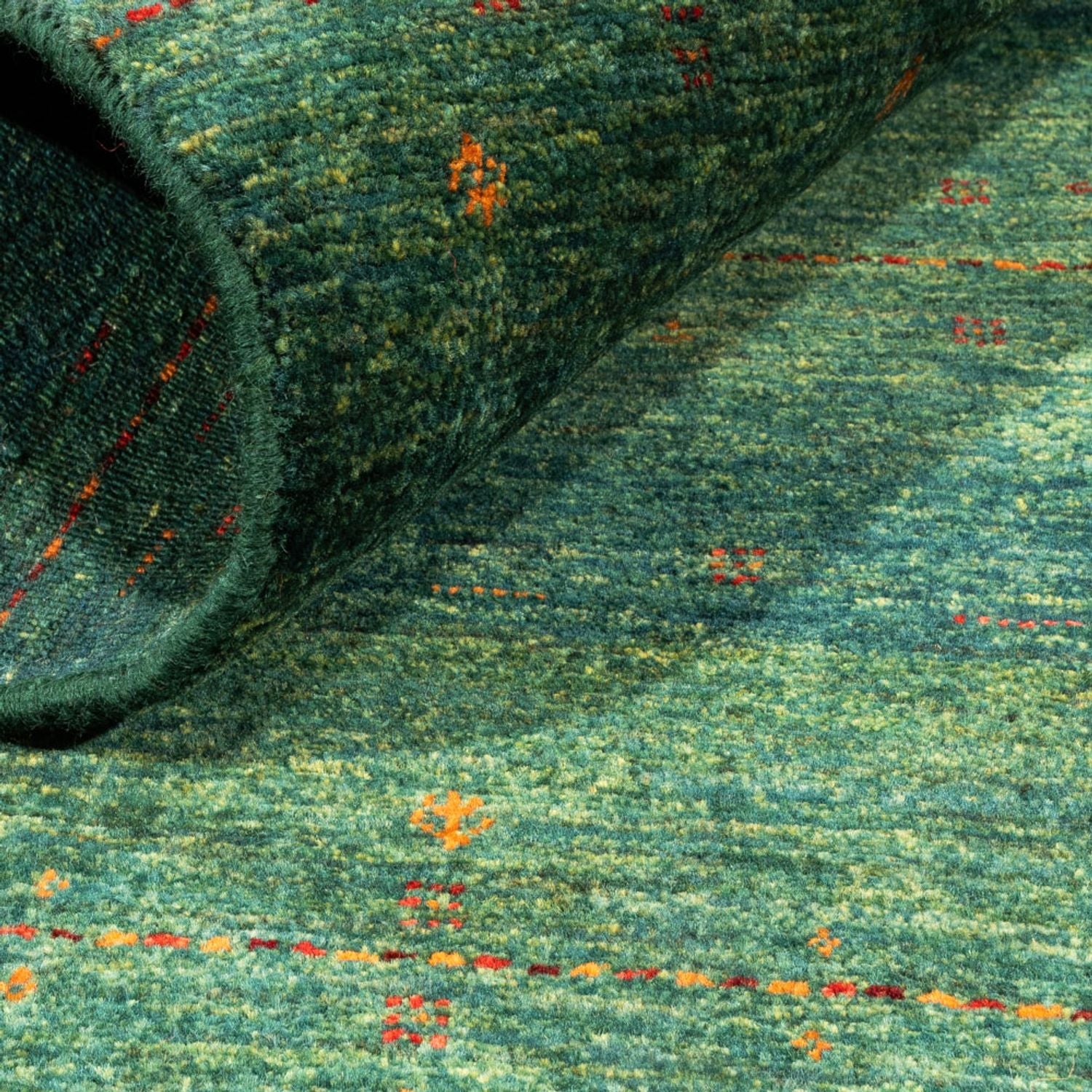 Tappeto Gabbeh - Loribaft Persero - 127 x 82 cm - verde