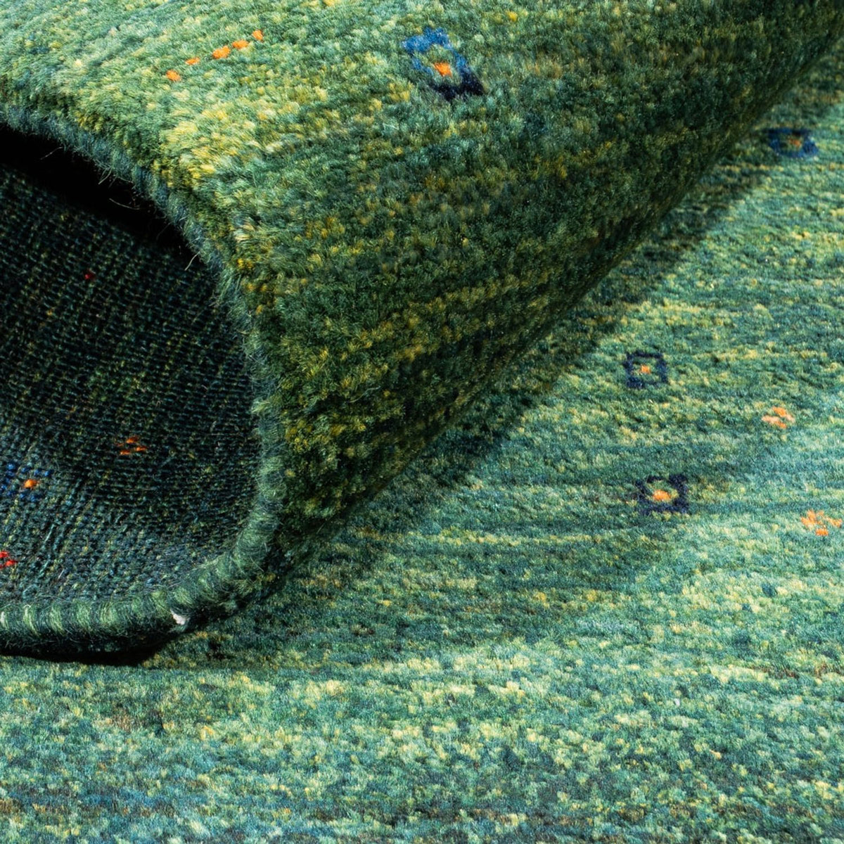 Tappeto Gabbeh - Loribaft Persero - 107 x 78 cm - verde