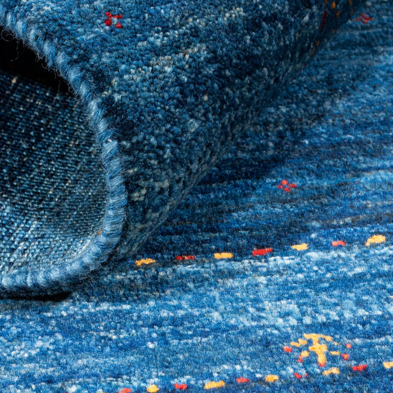 Tappeto Gabbeh - Loribaft Persero - 116 x 84 cm - blu