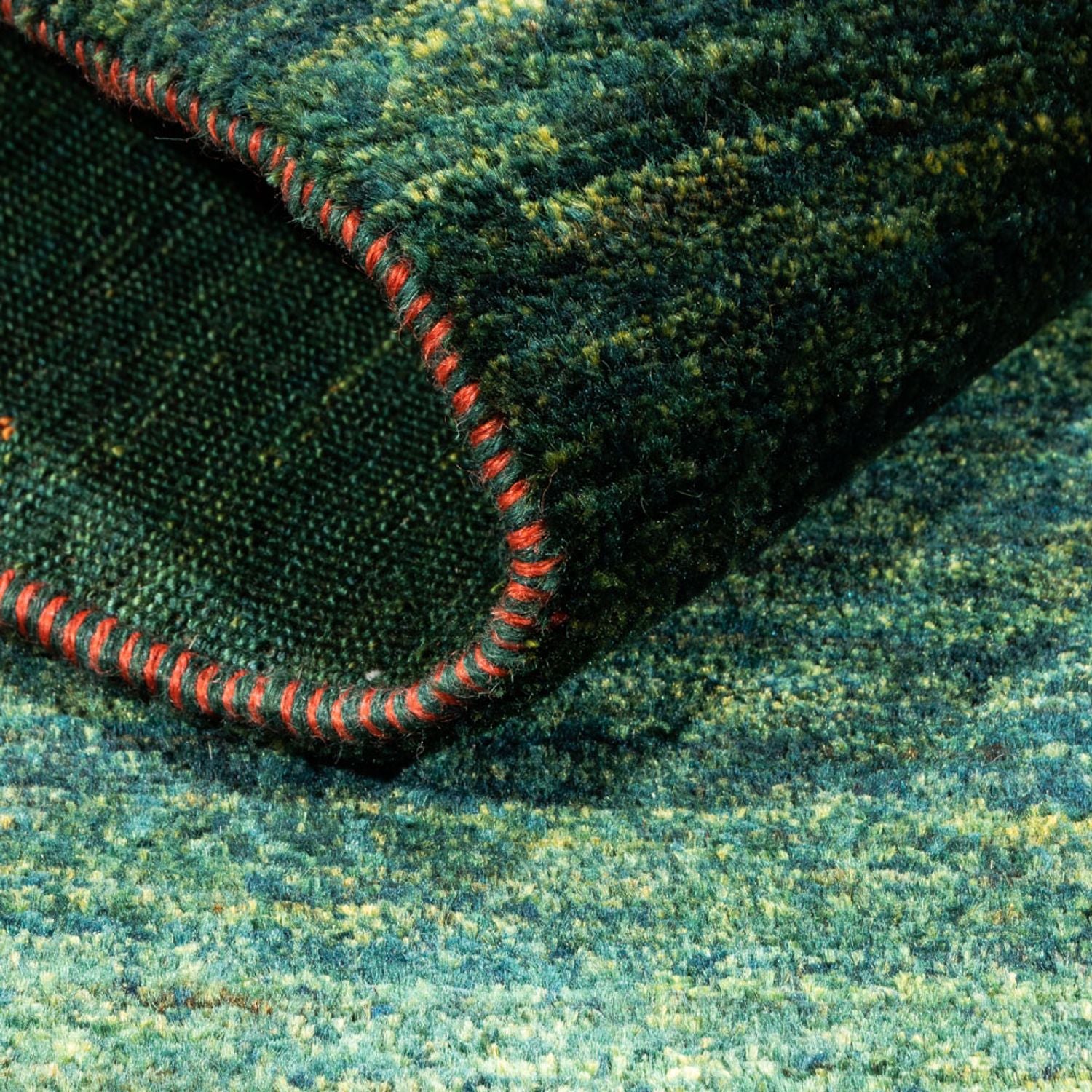 Tappeto Gabbeh - Loribaft Persero - 162 x 132 cm - verde