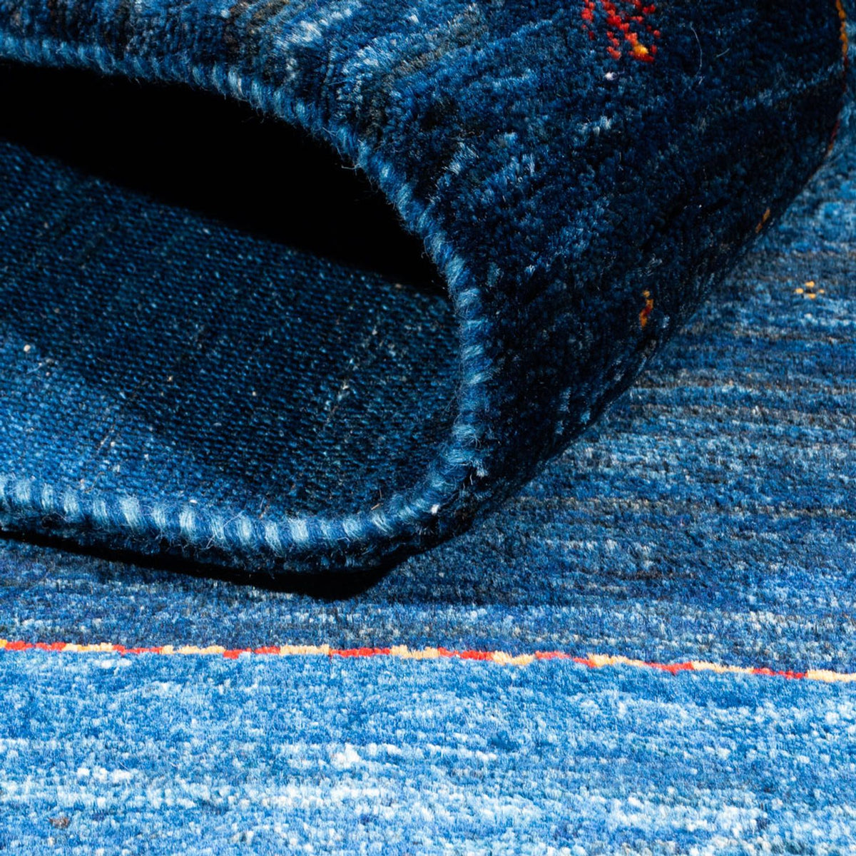 Tappeto Gabbeh - Loribaft Persero - 162 x 120 cm - blu