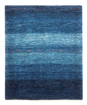 Tappeto Gabbeh - Loribaft Persero - 108 x 88 cm - blu