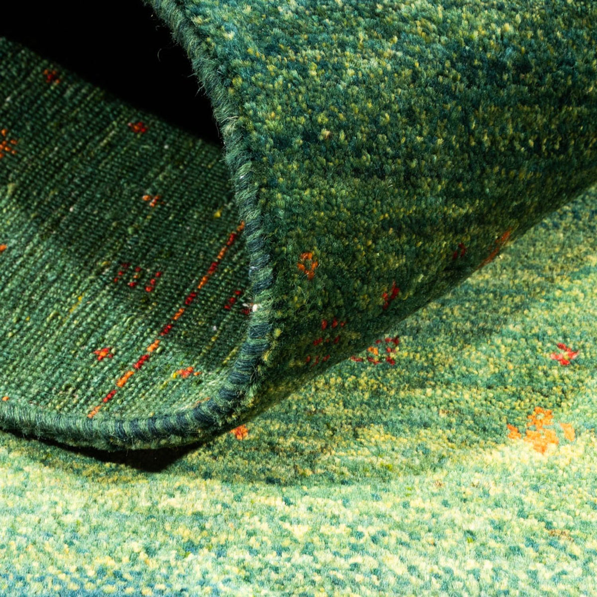 Tappeto Gabbeh - Loribaft Persero - 150 x 102 cm - verde