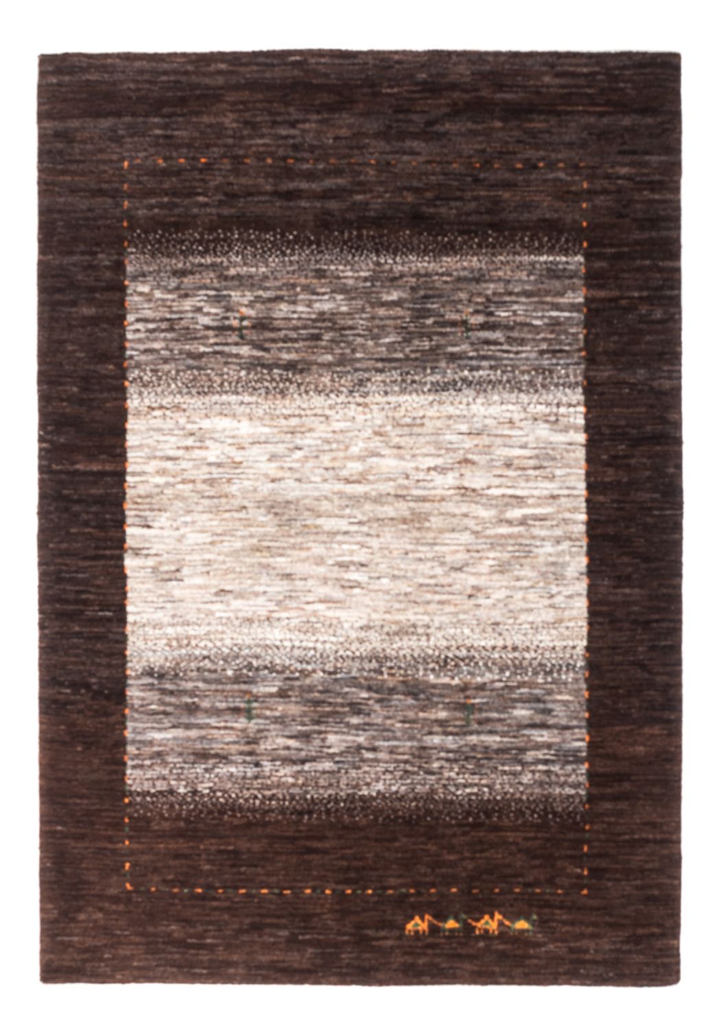 Tappeto Gabbeh - Loribaft Persero - 154 x 103 cm - grigio