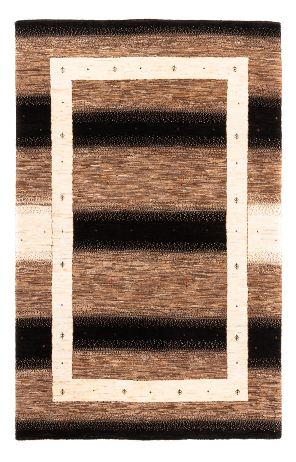 Tappeto Gabbeh - Loribaft Persero - 190 x 125 cm - grigio