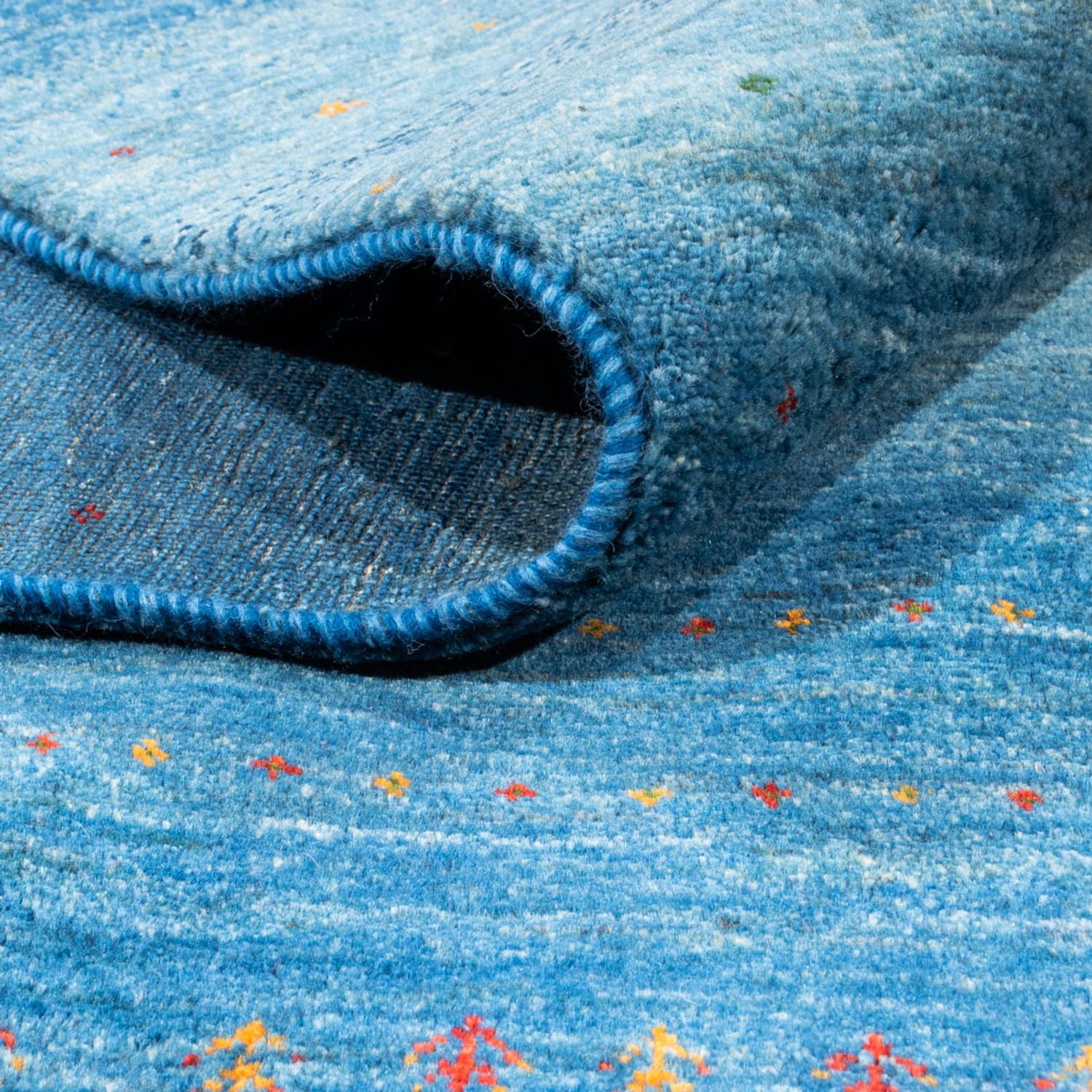 Tappeto Gabbeh - Loribaft Persero - 302 x 195 cm - blu