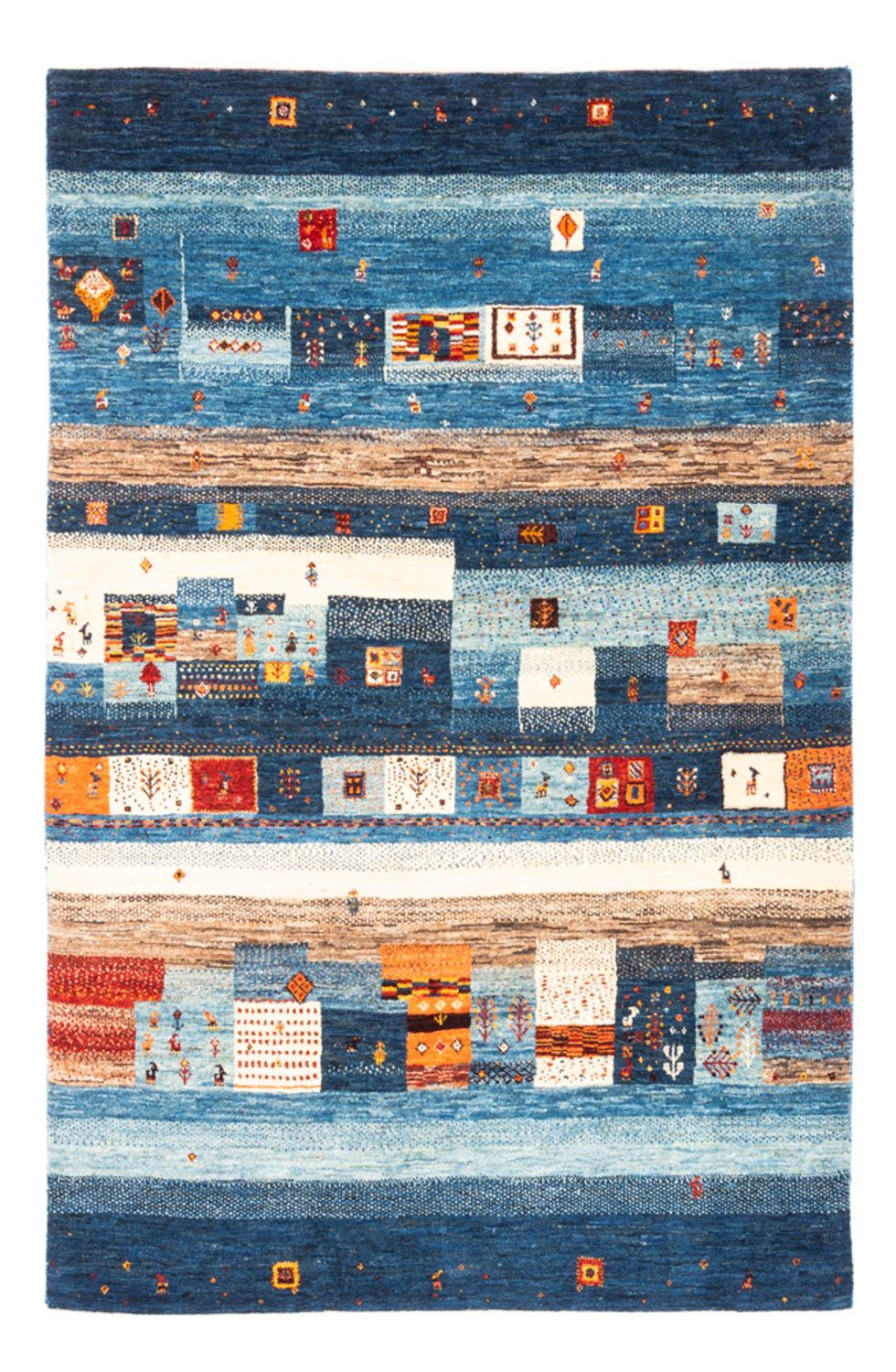 Tappeto Gabbeh - Loribaft Persero - Reale - 180 x 123 cm - multicolore