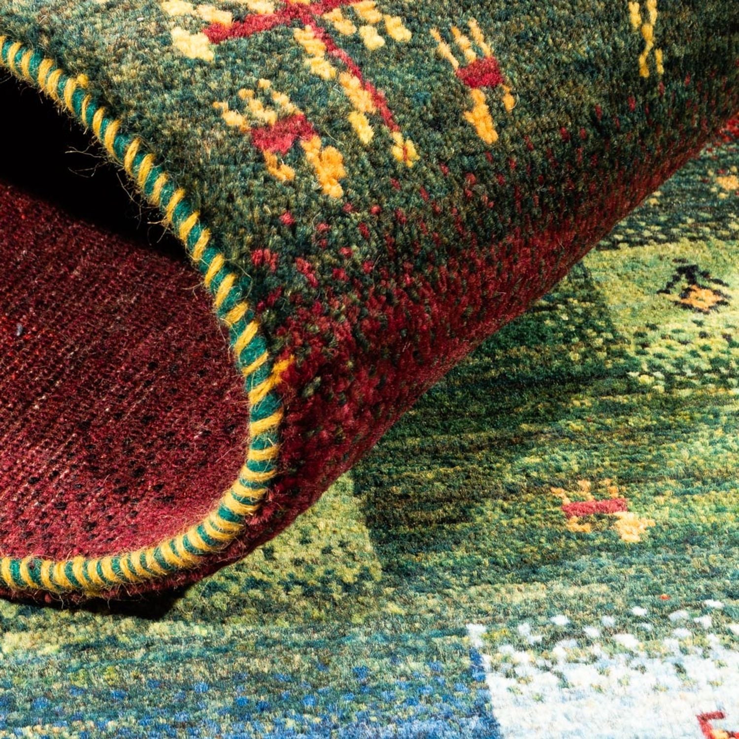 Tappeto Gabbeh - Loribaft Persero - Reale - 181 x 122 cm - multicolore