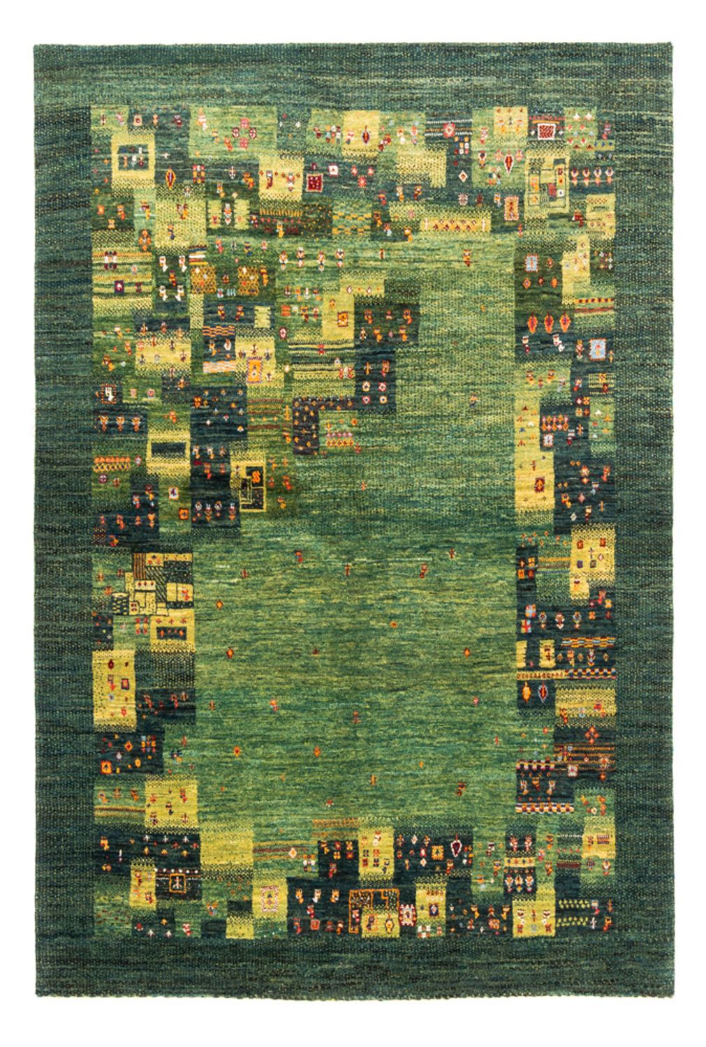 Tappeto Gabbeh - Loribaft Persero - Reale - 251 x 167 cm - verde