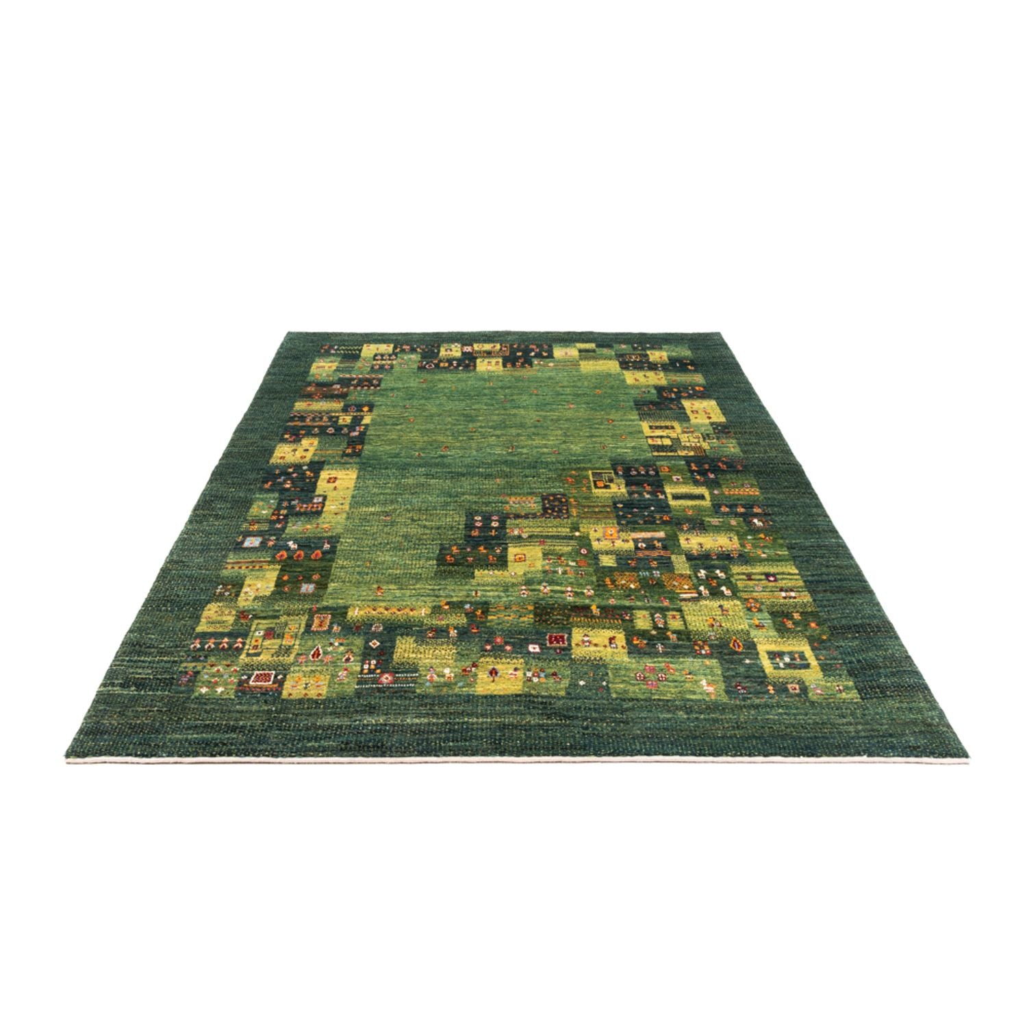 Tappeto Gabbeh - Loribaft Persero - Reale - 251 x 167 cm - verde