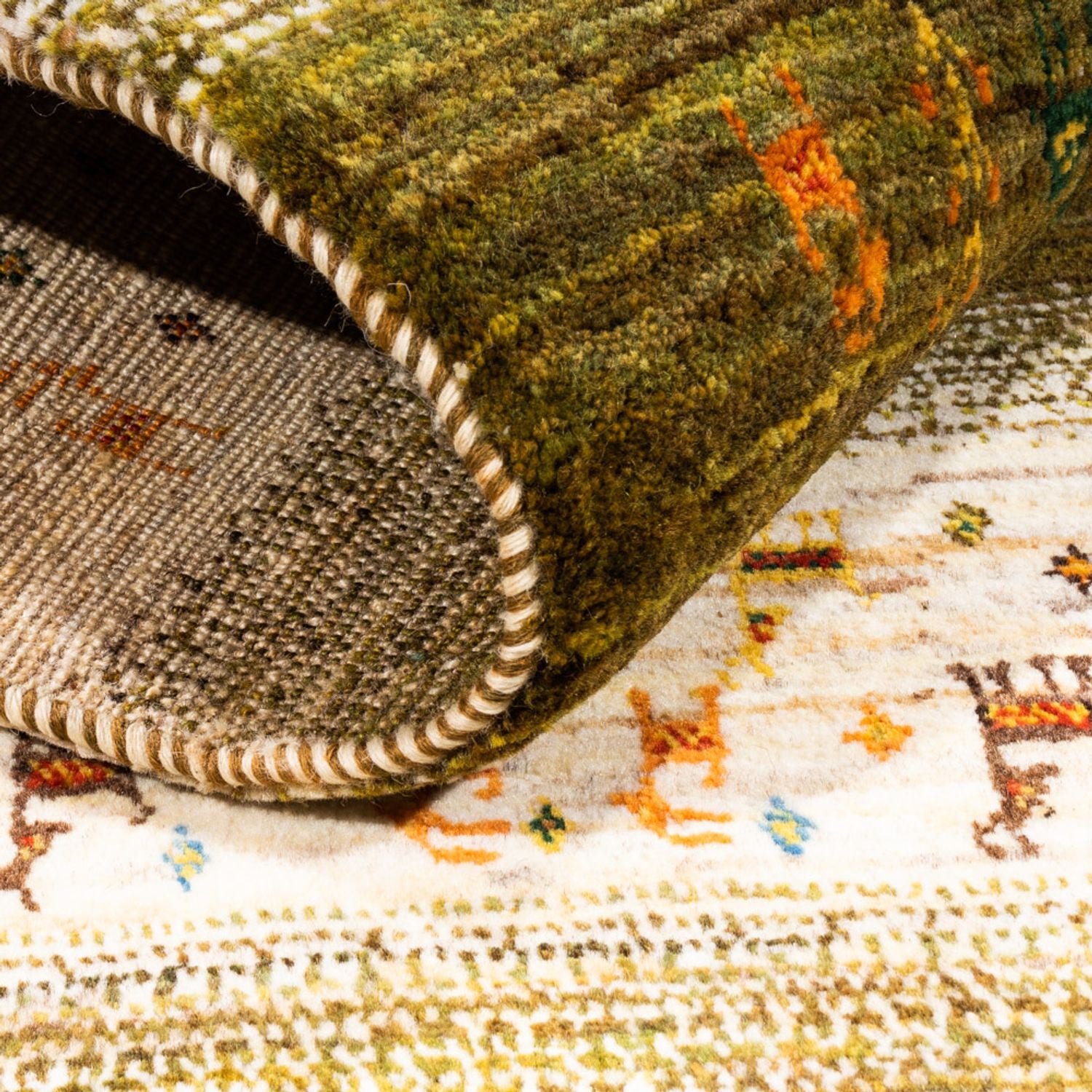 Tappeto Gabbeh - Loribaft Persero - 138 x 85 cm - multicolore