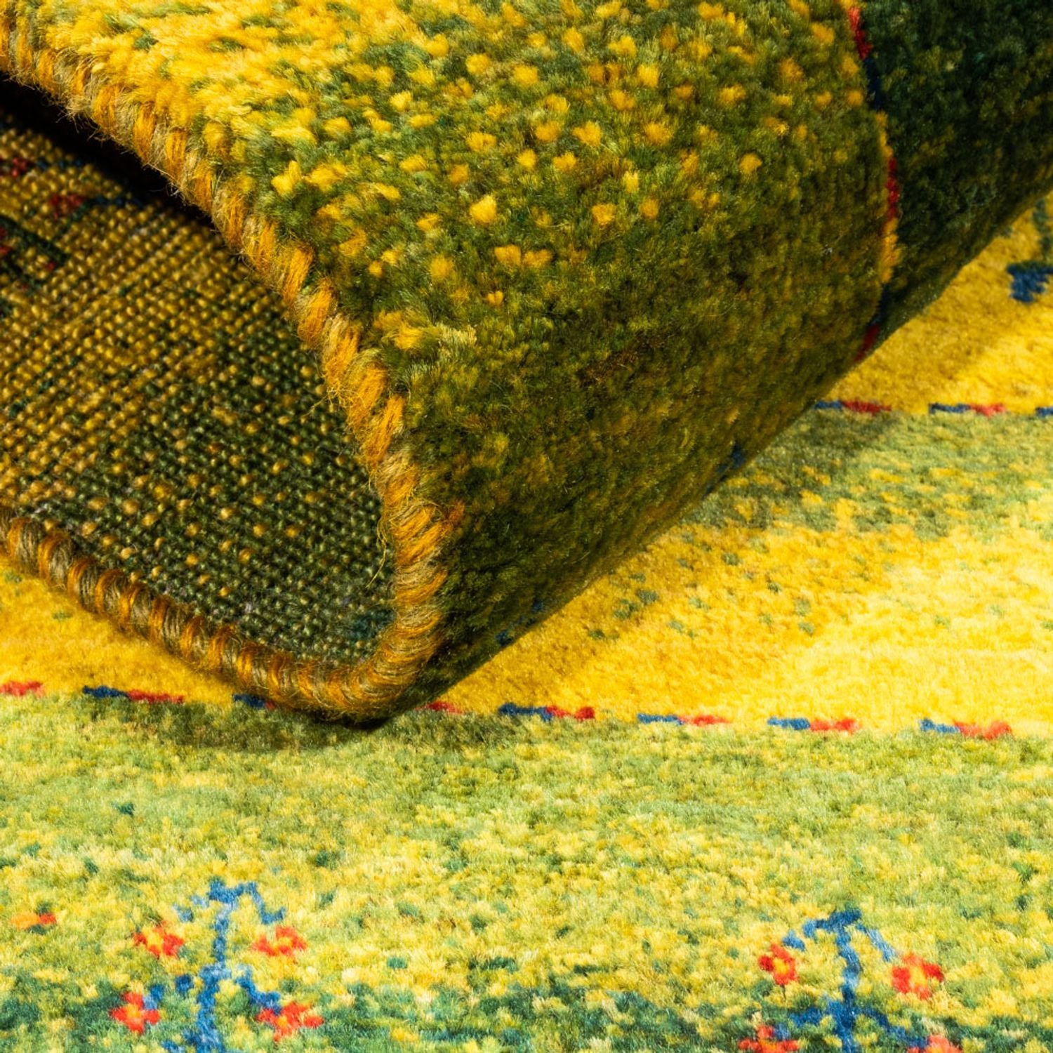 Tappeto Gabbeh - Loribaft Persero - 128 x 76 cm - verde