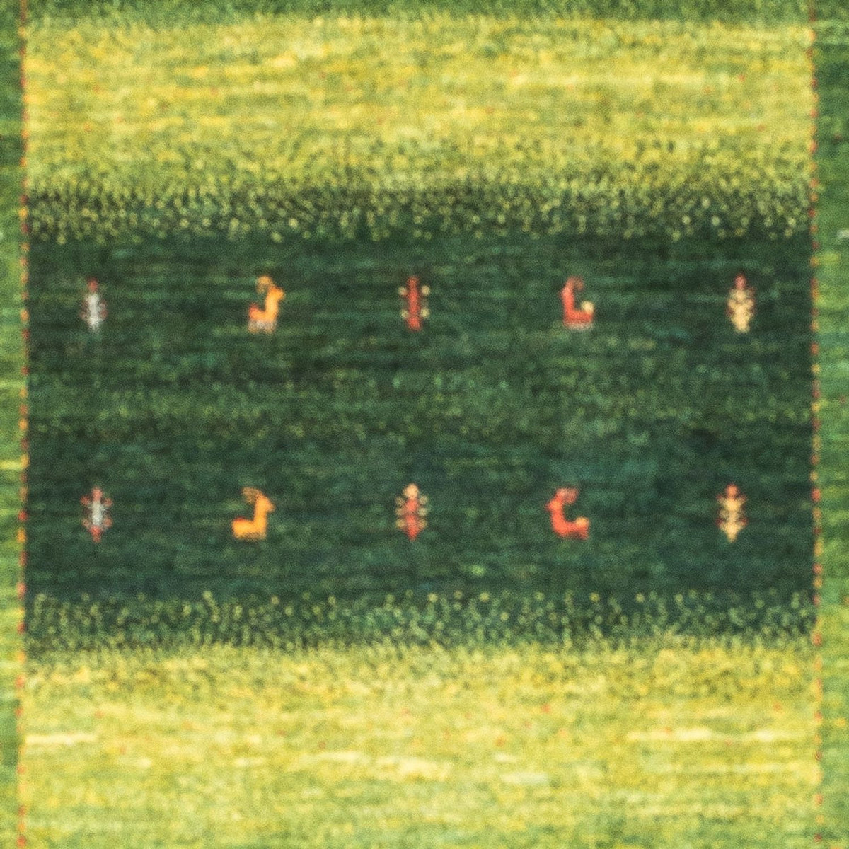 Tappeto Gabbeh - Loribaft Persero - 148 x 98 cm - verde