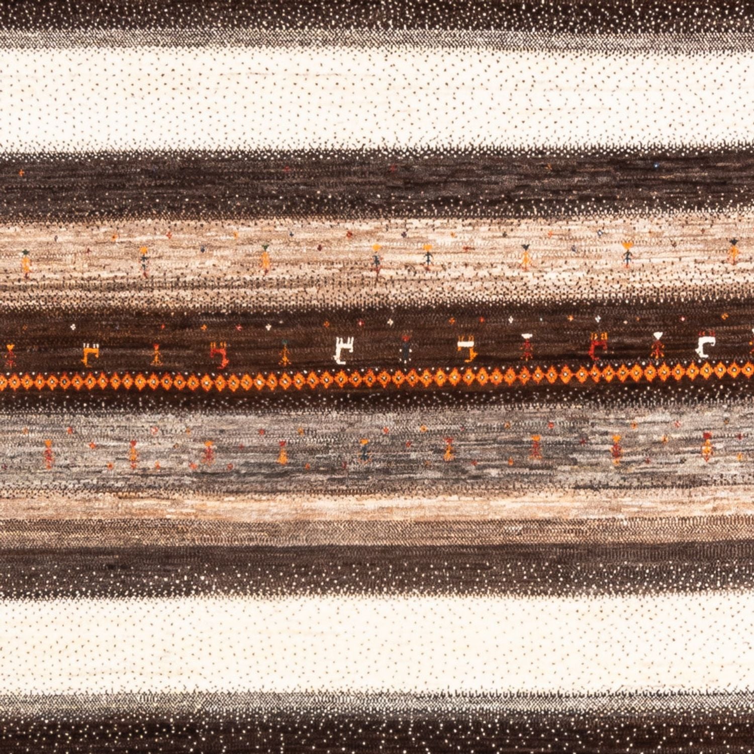 Tappeto Gabbeh - Loribaft Persero - Reale quadrato  - 198 x 212 cm - naturale