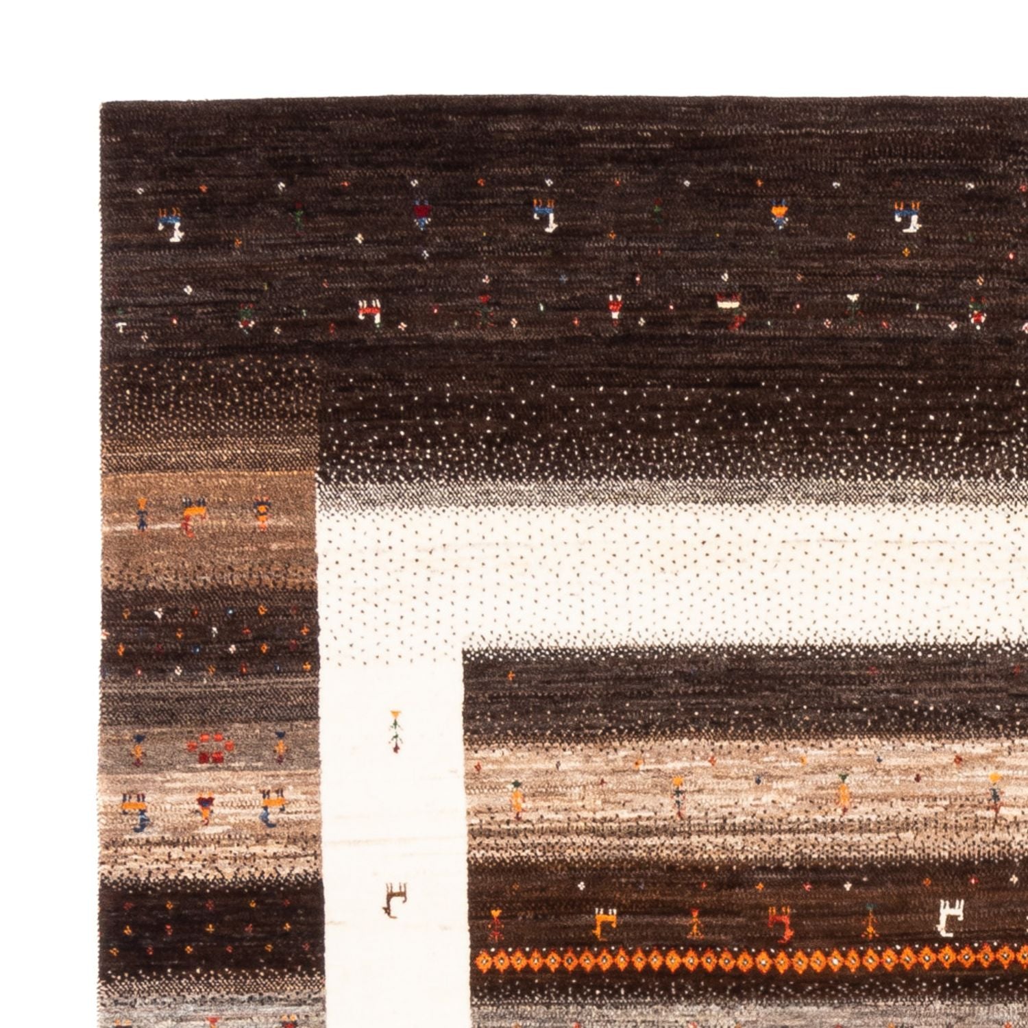 Tappeto Gabbeh - Loribaft Persero - Reale quadrato  - 198 x 212 cm - naturale