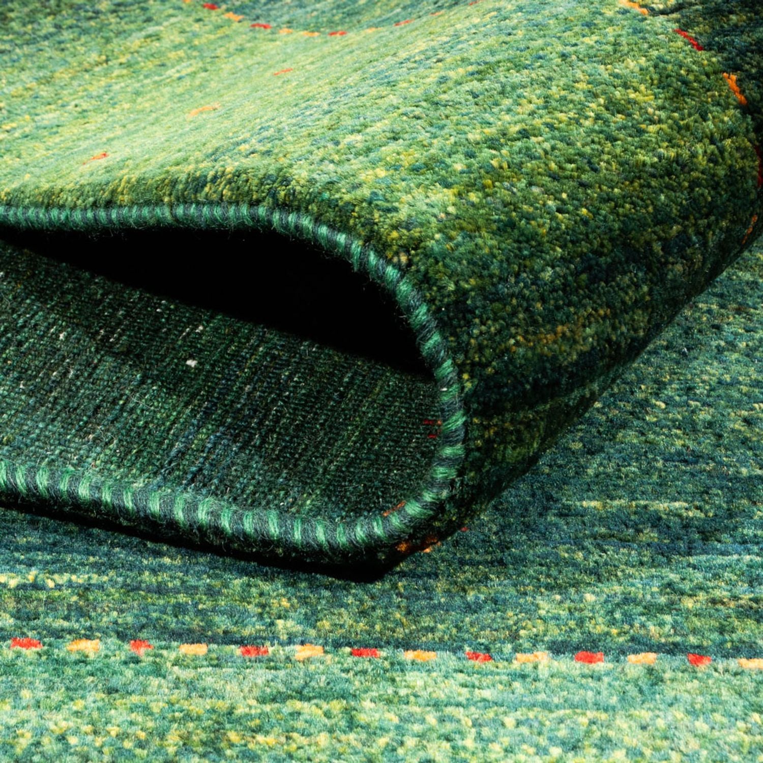 Tappeto Gabbeh - Loribaft Persero - 192 x 126 cm - verde