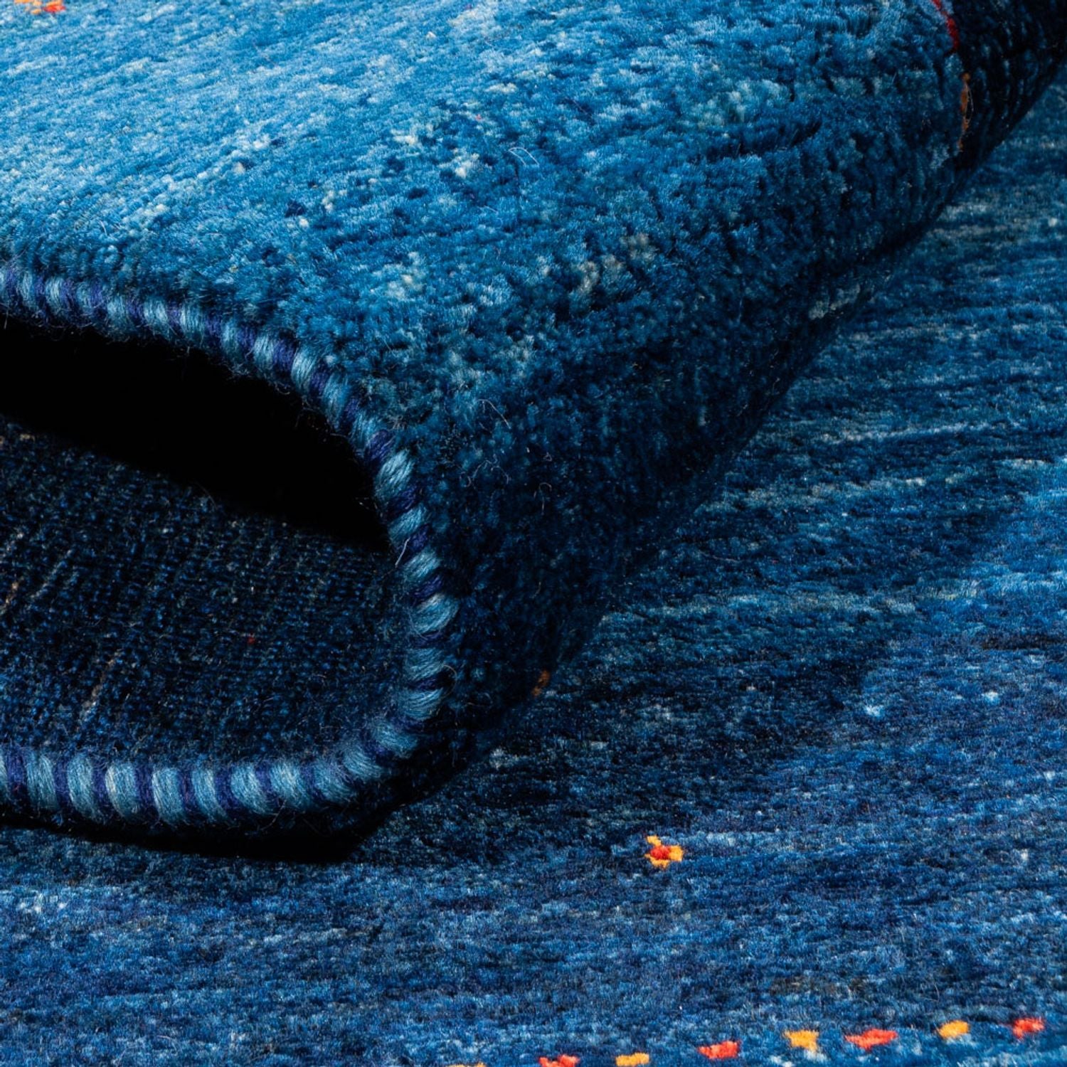 Tappeto Gabbeh - Loribaft Persero - 192 x 127 cm - blu