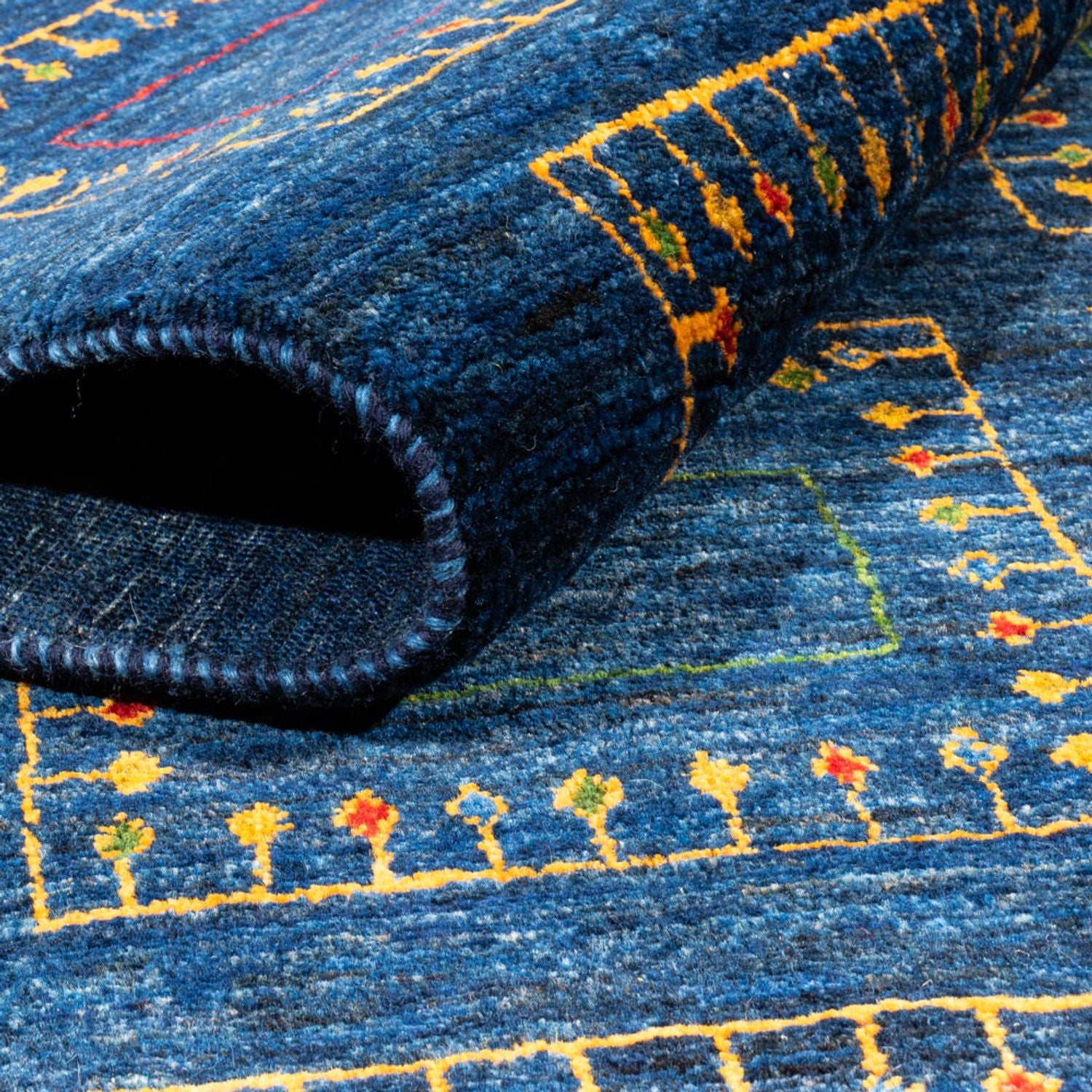 Tappeto Gabbeh - Loribaft Persero - 253 x 180 cm - blu