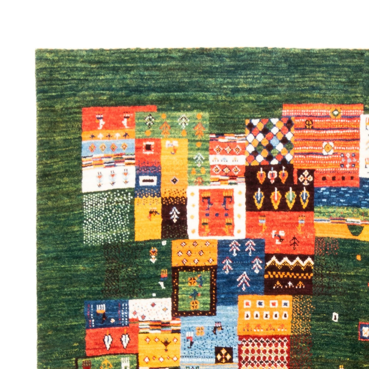 Tappeto Gabbeh - Loribaft Persero - 244 x 176 cm - verde