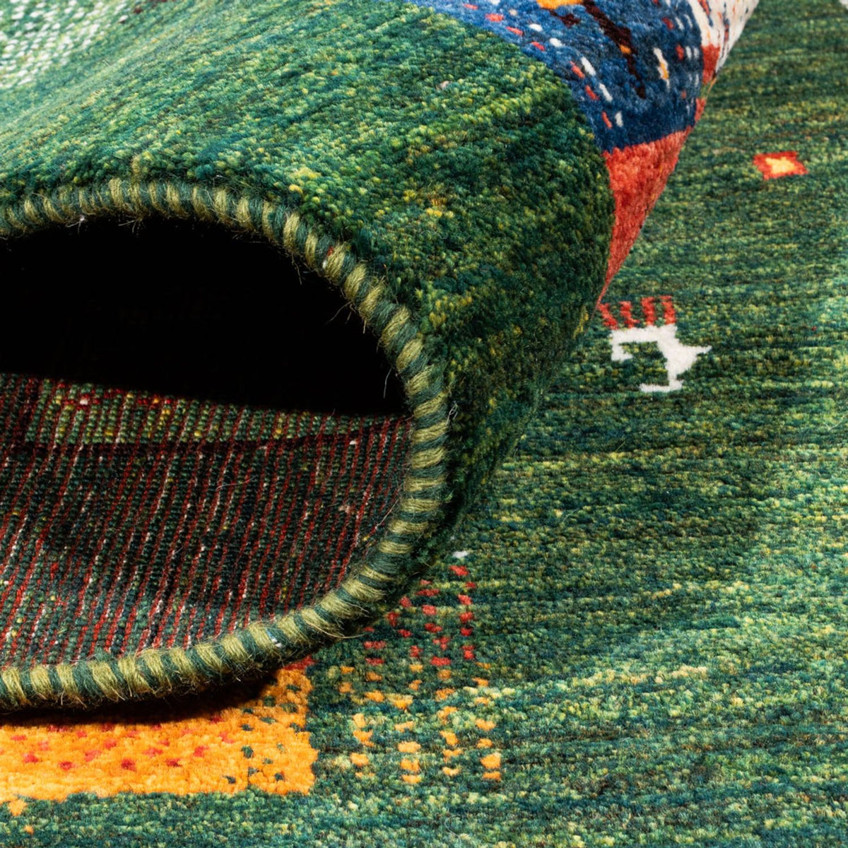 Tappeto Gabbeh - Loribaft Persero - 244 x 176 cm - verde