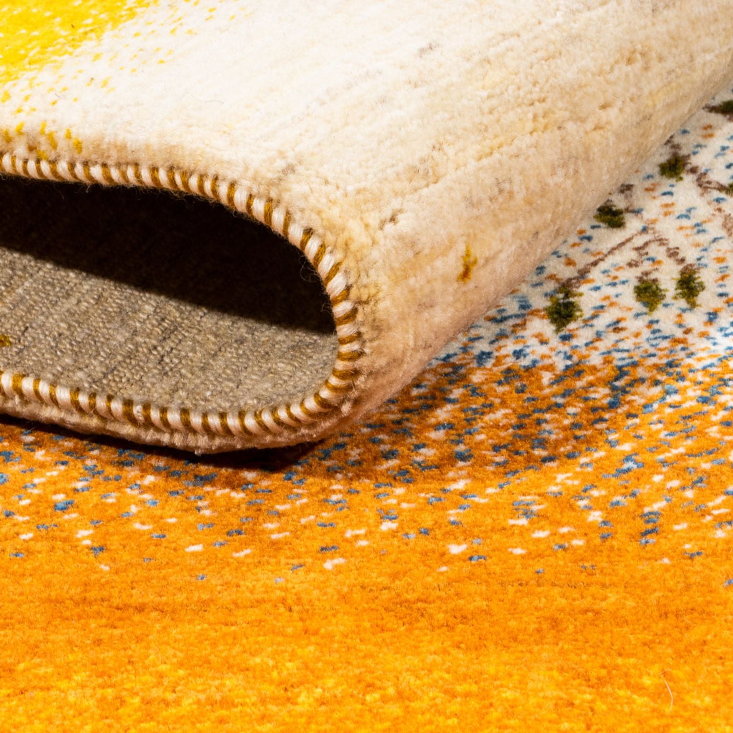 Tappeto Gabbeh - Loribaft Persero - 175 x 129 cm - oro