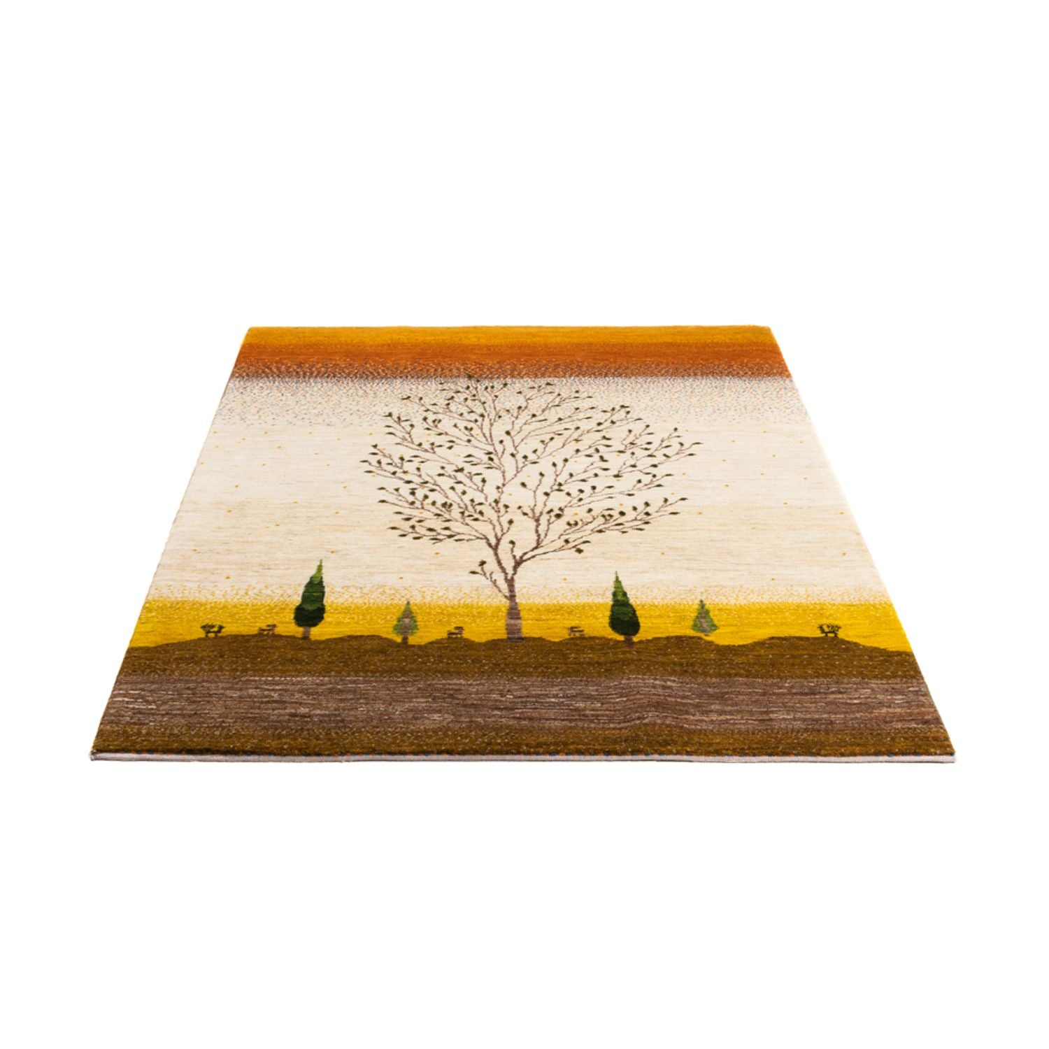 Tappeto Gabbeh - Loribaft Persero - 175 x 129 cm - oro