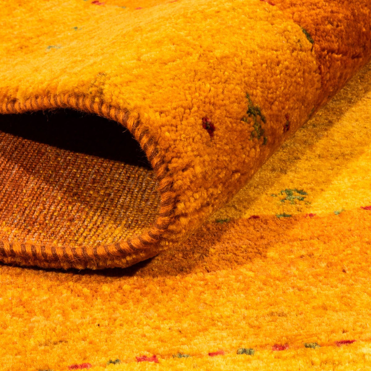 Tappeto Gabbeh - Loribaft Persero - 162 x 125 cm - oro