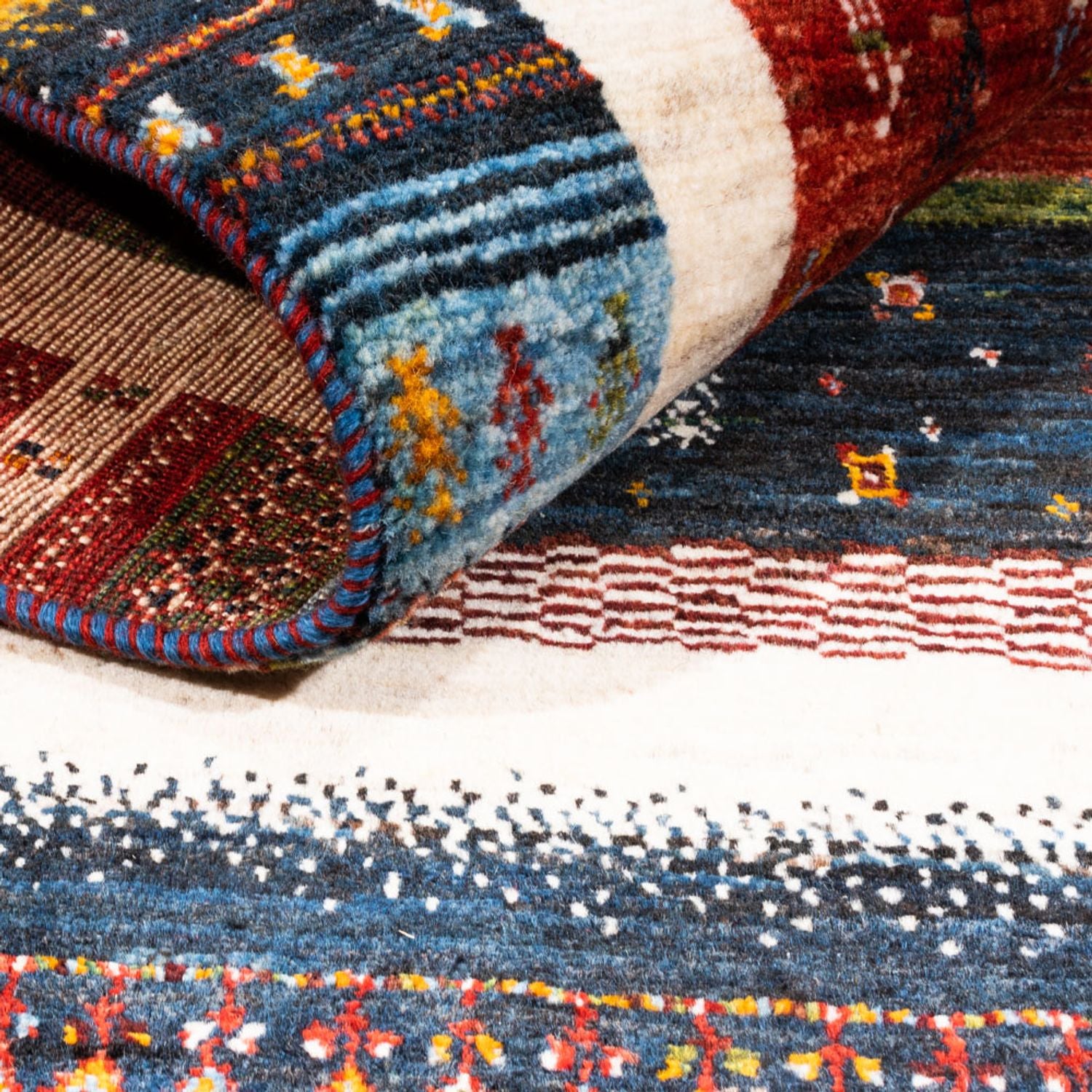 Tappeto Gabbeh - Loribaft Persero - Reale - 156 x 105 cm - multicolore