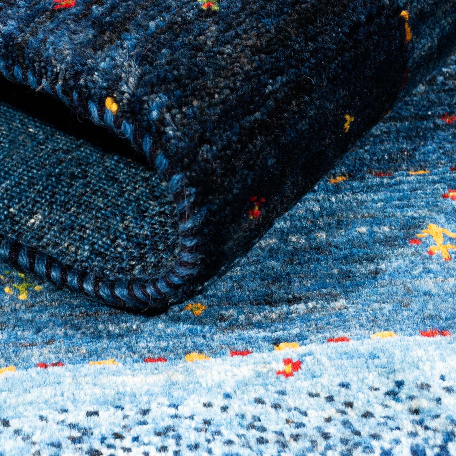 Tappeto Gabbeh - Loribaft Persero - 148 x 98 cm - blu