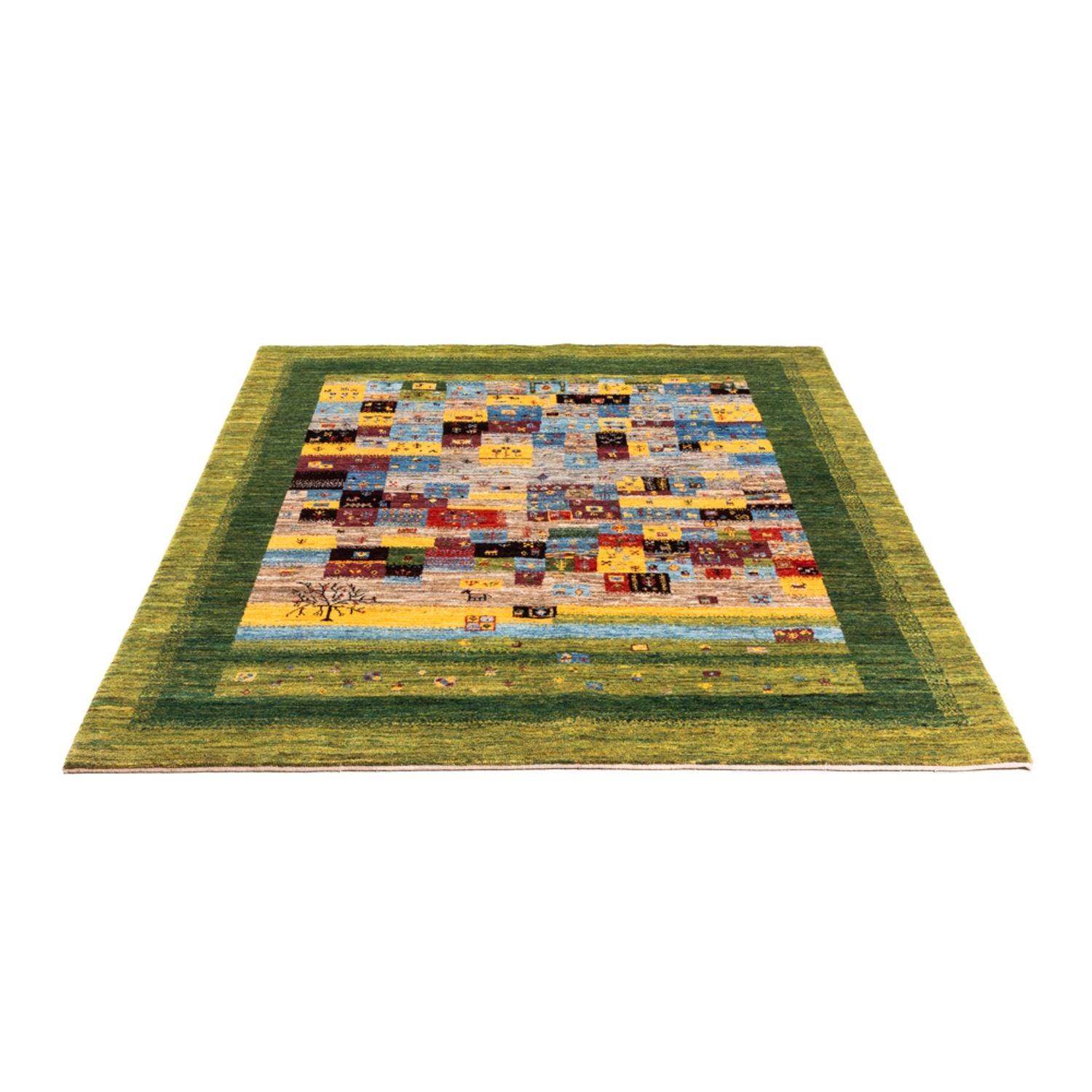 Tappeto Gabbeh - Loribaft Persero - Reale - 196 x 148 cm - verde