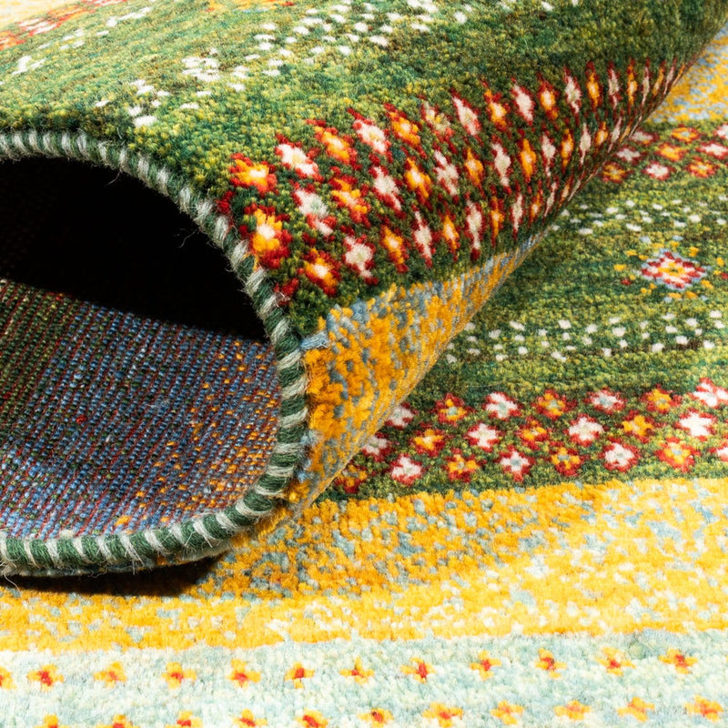 Tappeto Gabbeh - Loribaft Persero - Reale - 220 x 152 cm - verde
