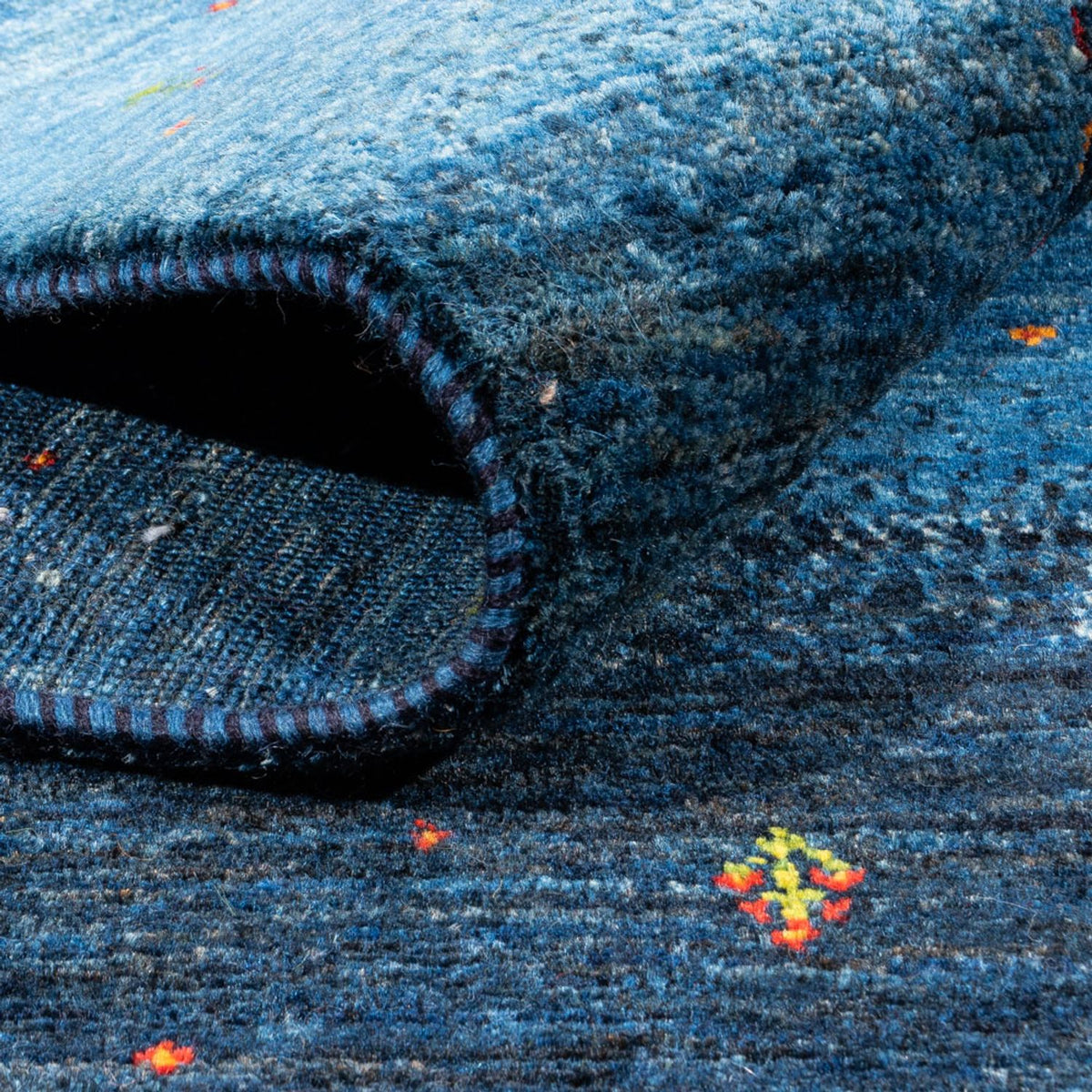 Tappeto Gabbeh - Loribaft Persero - 210 x 146 cm - blu