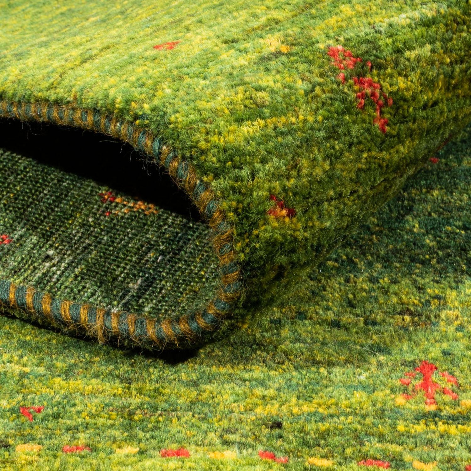 Tappeto Gabbeh - Loribaft Persero - 200 x 150 cm - verde
